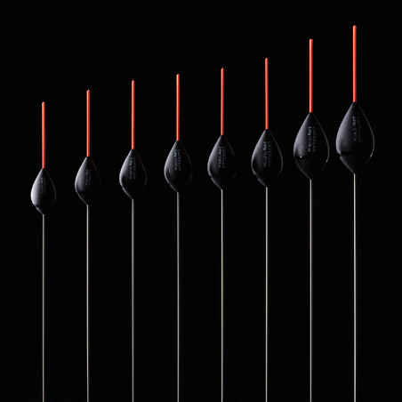 SET OF 8 FLOATS WITH ORANGE ANTENNAS FOR STILL FISHING IN RIVERS PF-F900 R