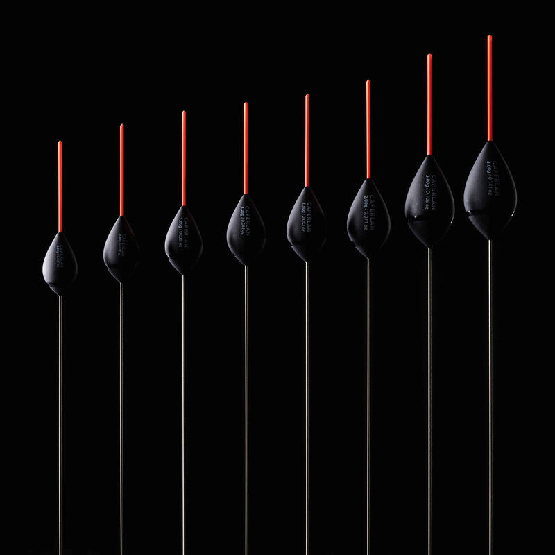 SET OF 8 FLOATS WITH ORANGE ANTENNAS FOR STILL FISHING IN RIVERS PF