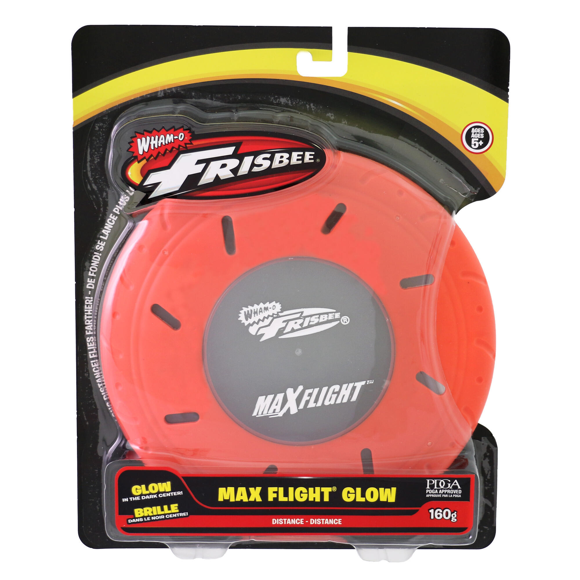 Frisbee arancione fosforescente