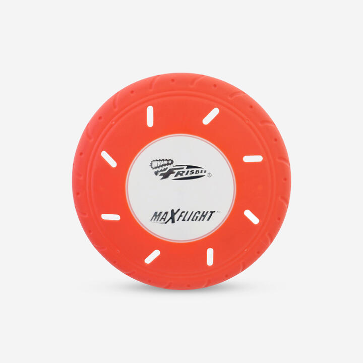 flying disc phosphorescent orange FRISBEE Decathlon