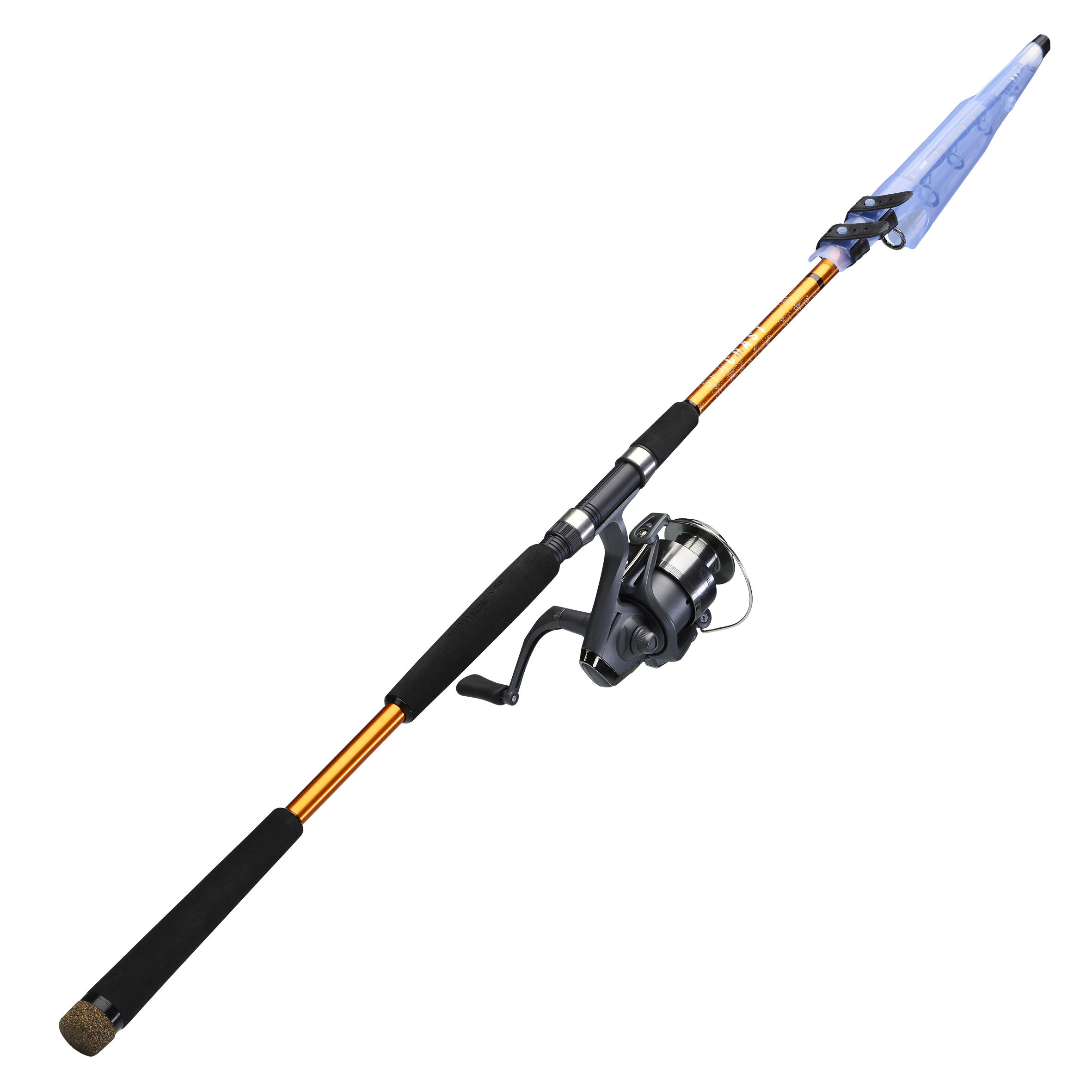 SEA FISHING TELESCOPIC PRESS-FIT COMBO SEACOAST LIGHT 100 300 - Decathlon