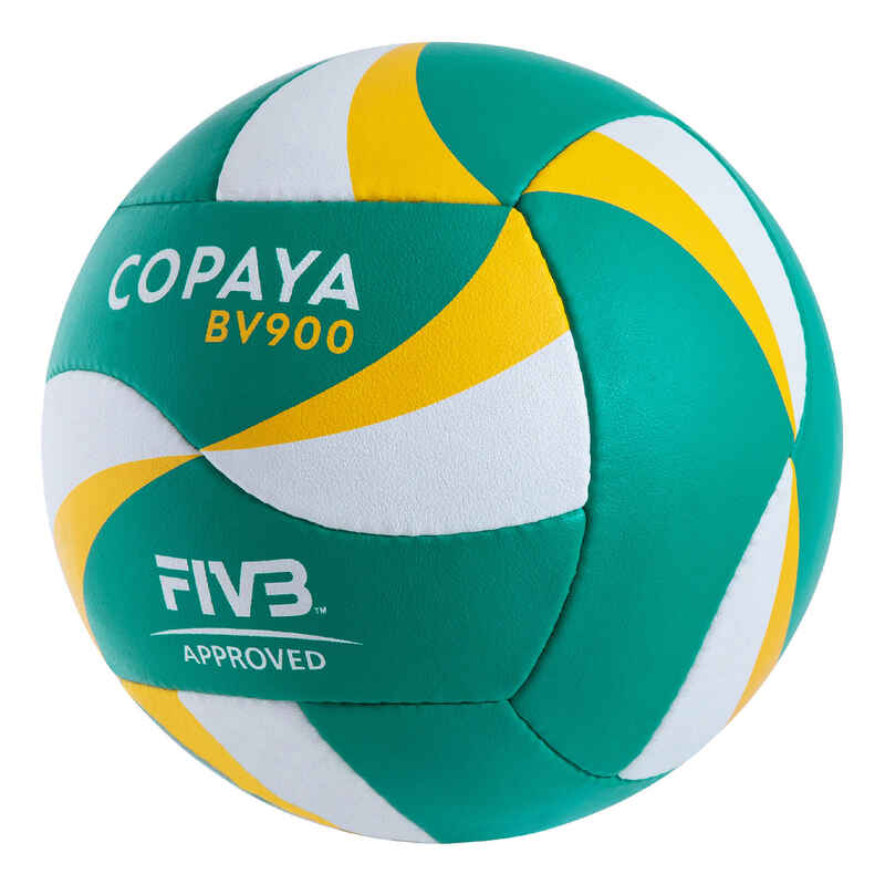 Balón de vóley playa verde y amarillo BV900 FIVB