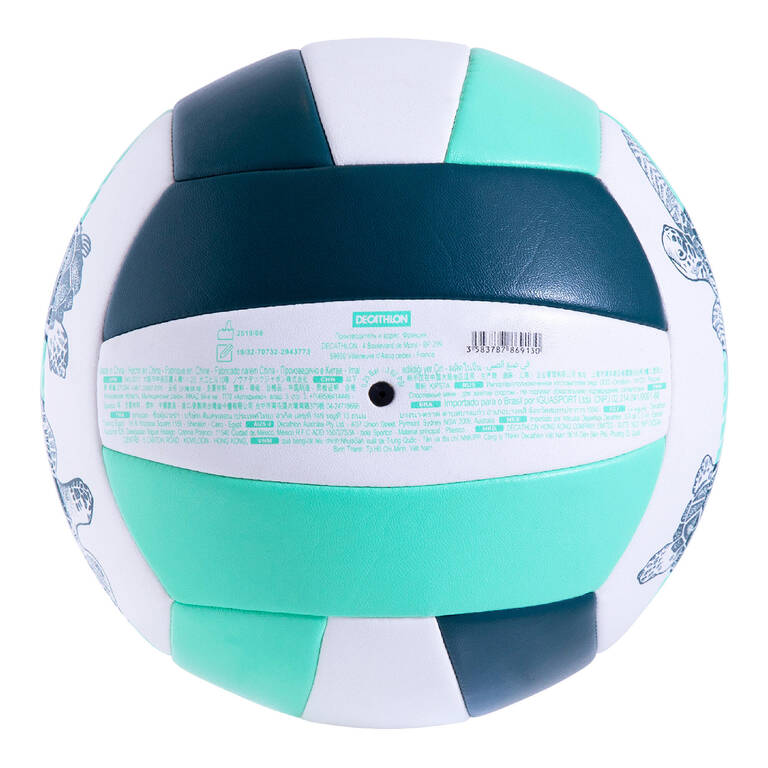 Size 5 Stitched Beach Volleyball 100 Classic - Turtle Green