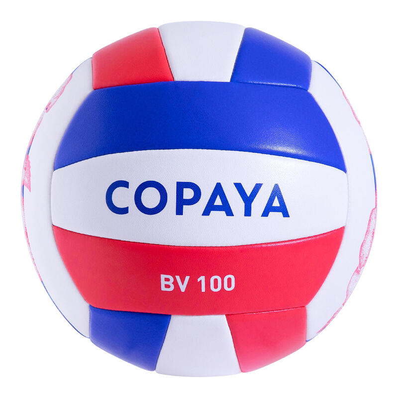 Pallone beach-volley 100 lilla-corallo