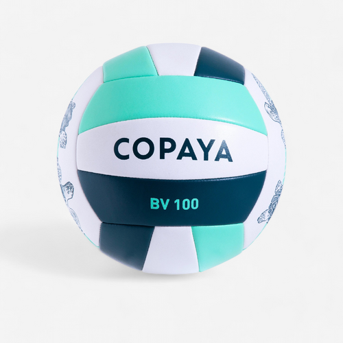 Ballon de Beach volley 100 Classic cousu Taille 5 Vert tortue