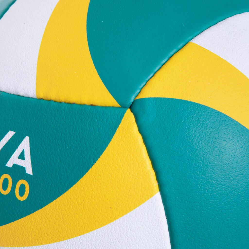 ТОПКА ЗА ПЛАЖЕН ВОЛЕЙБОЛ BV900 FIVB, ЗЕЛЕНО/ЖЪЛТО