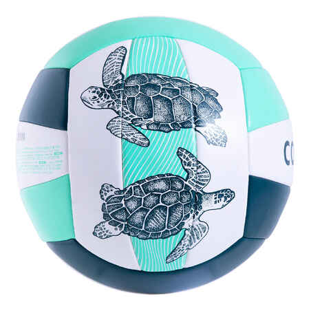 Susiūtas paplūdimio tinklinio kamuolys „100 Classic“, 5 dydžio, žalias