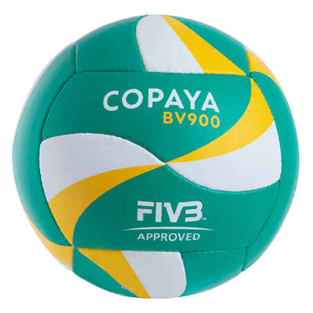 Balón de vóley playa BV900 FIVB verde y amarillo