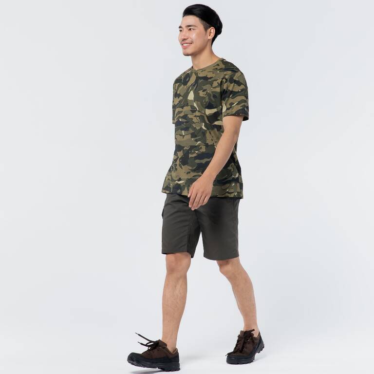 SS hunting T-shirt 100 WL V1 - green camouflage