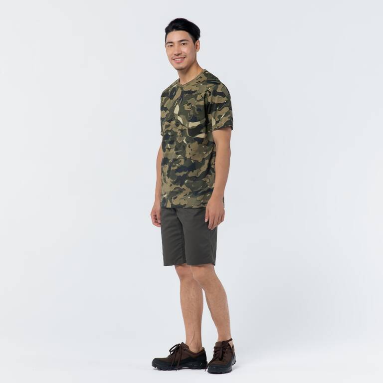 SS hunting T-shirt 100 WL V1 - green camouflage