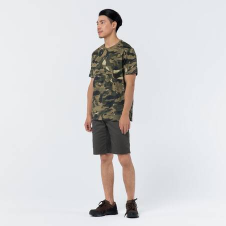 SS hunting T-shirt 100 WL V1 - green camouflage