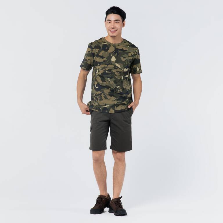 SS hunting T-shirt 100 WL V1 - green camouflage