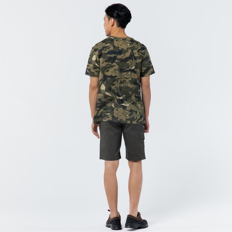 Jagd-T-Shirt 100 kurzarm WL V1 camouflage/grün