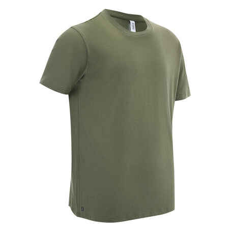 Camiseta Manga Corta Hombre Caza Solognac 100 Algodón Verde