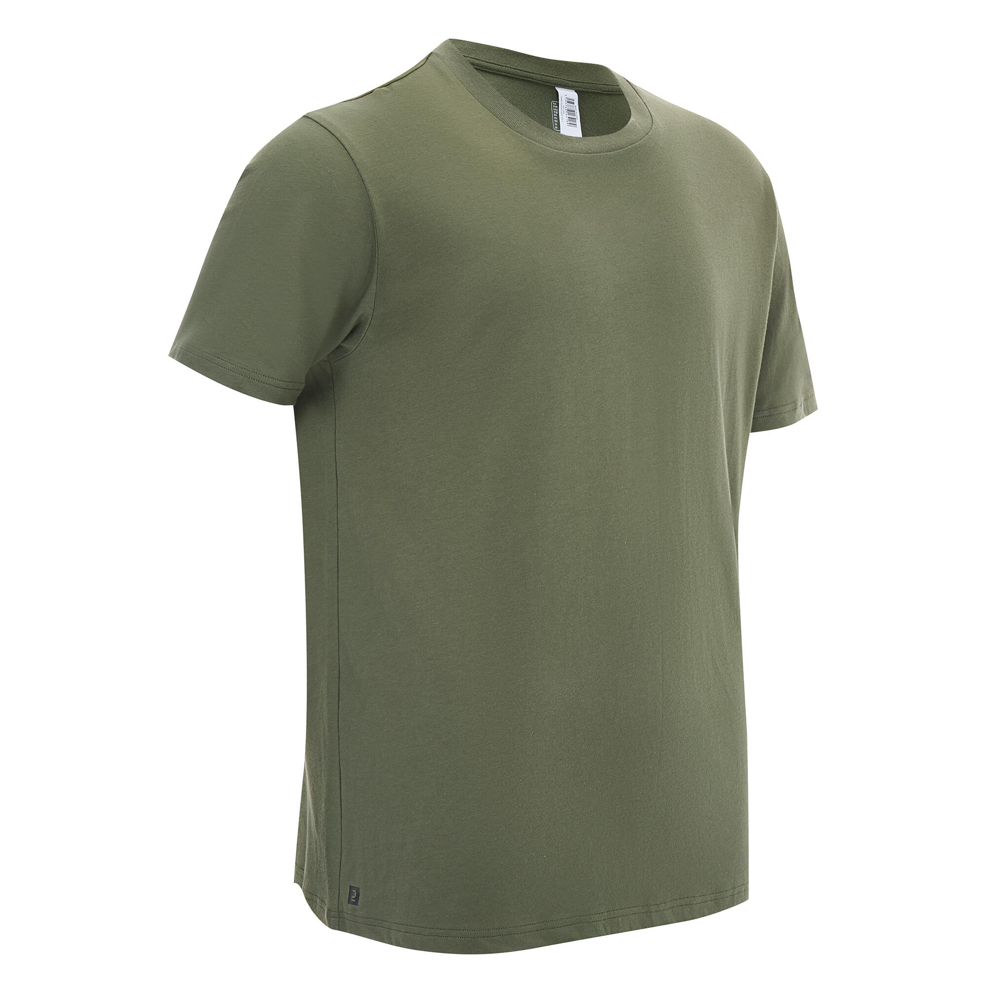 Playera de algod n para hombre 100 Manga corta Verde Decathlon