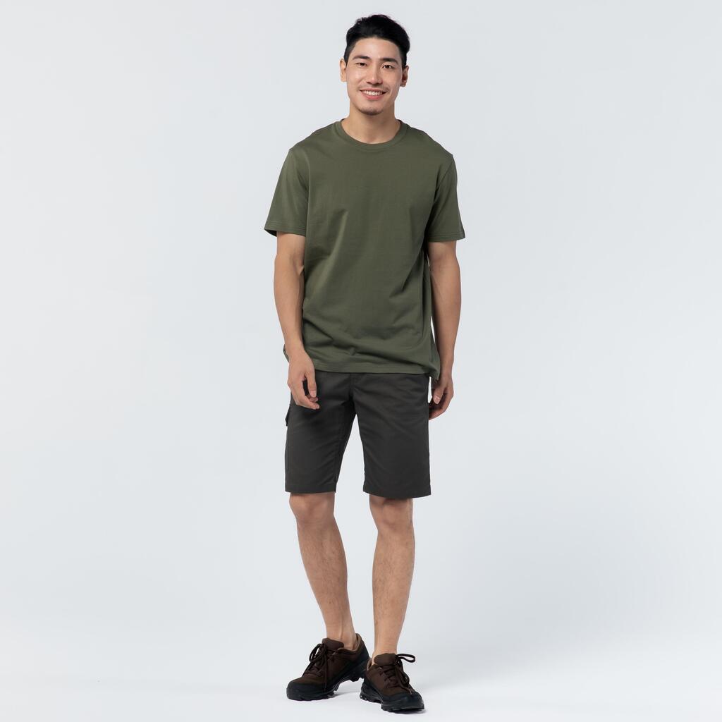 T-shirt manches courtes coton Homme - 100 marron