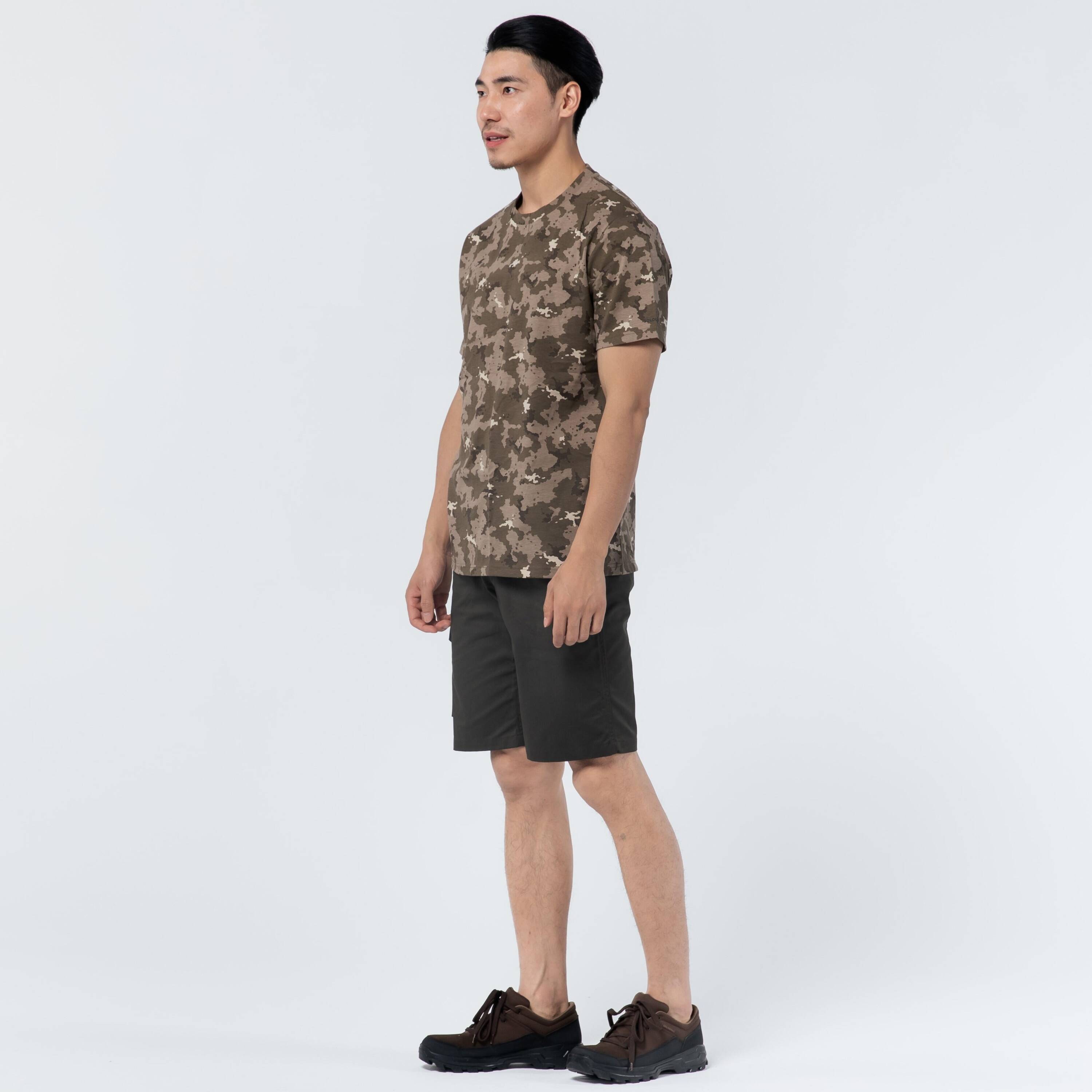 Men Cotton T-Shirt Army Military Camo Print SG-100 - Camo Brown -  3