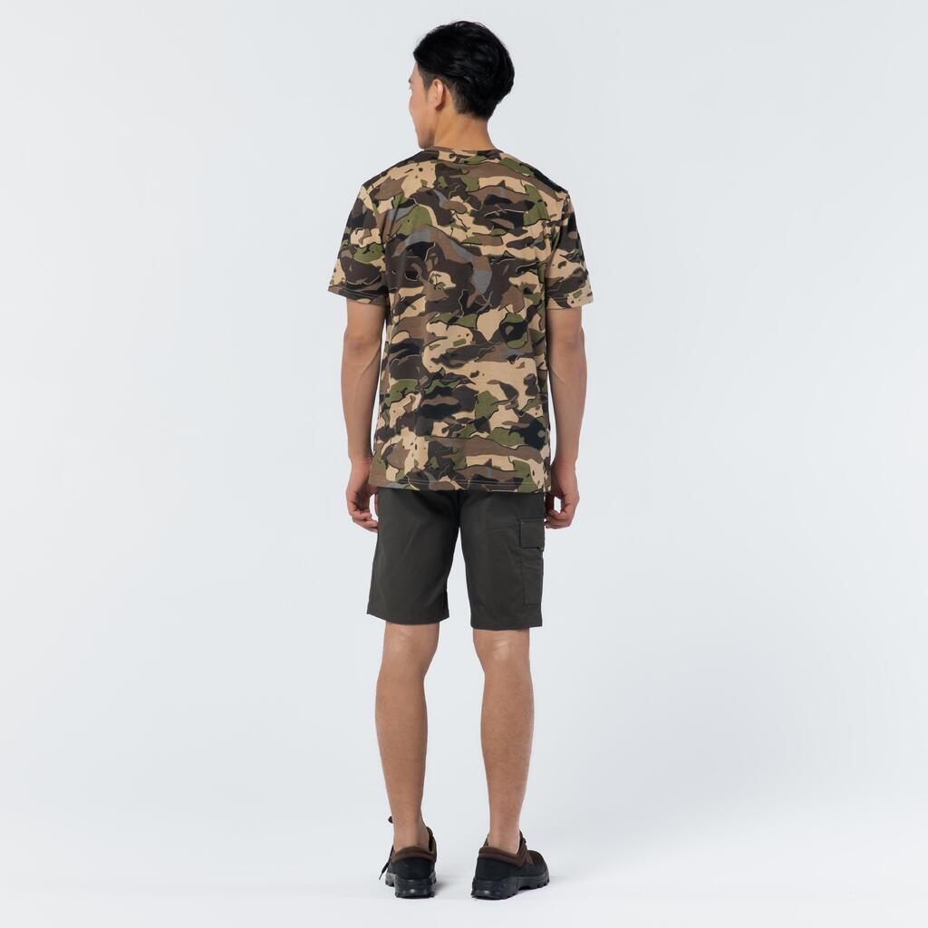 Jagd-T-Shirt Camouflage 100 V1 grau