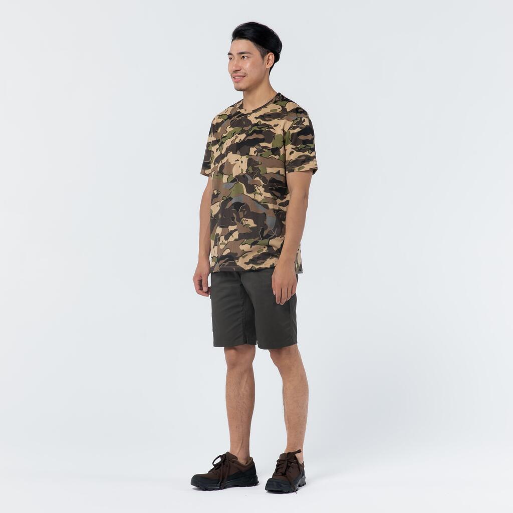 Jagd-T-Shirt Camouflage 100 V1 grau