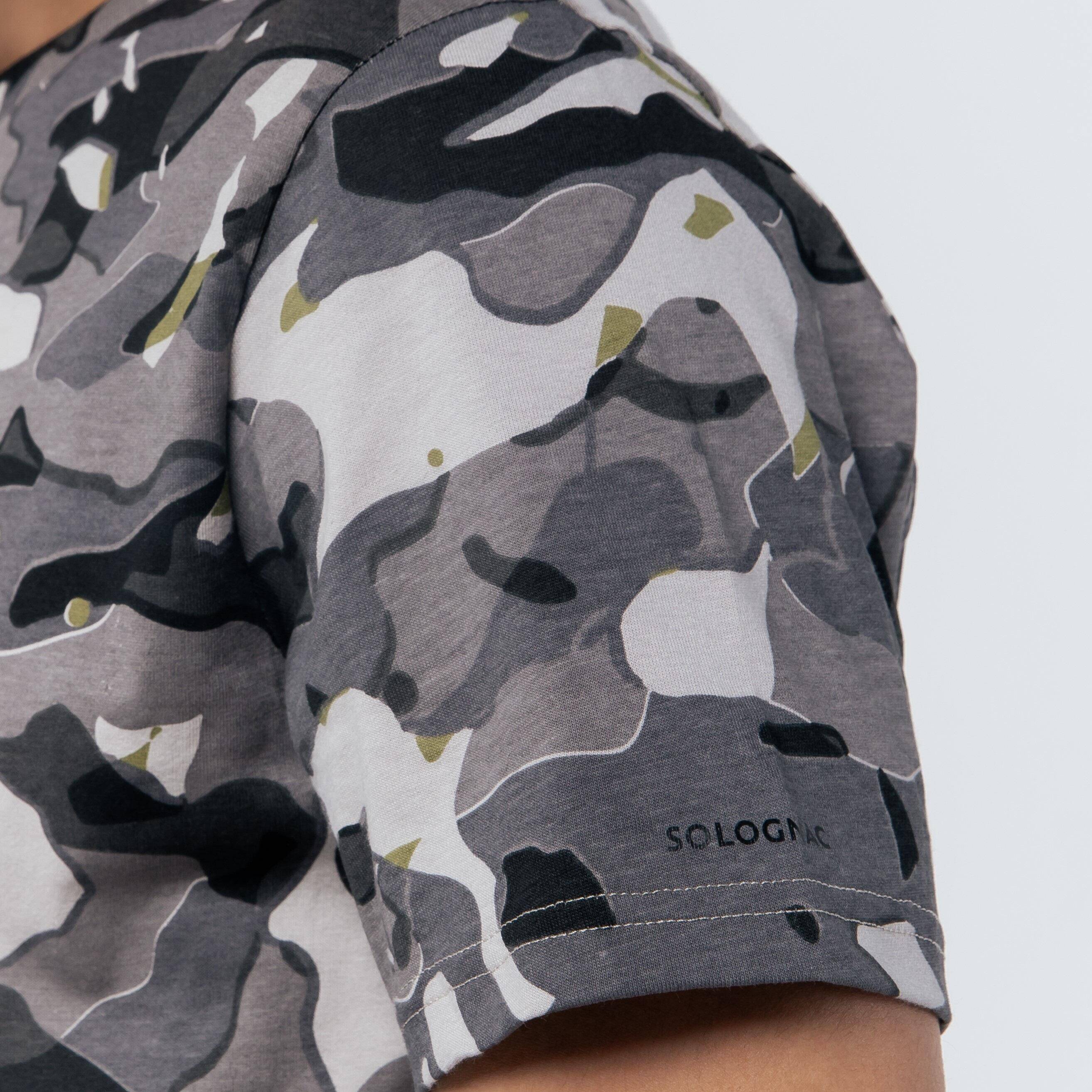Men Cotton T-Shirt Army Military Camo Print SG-100 - Camo Grey -  5