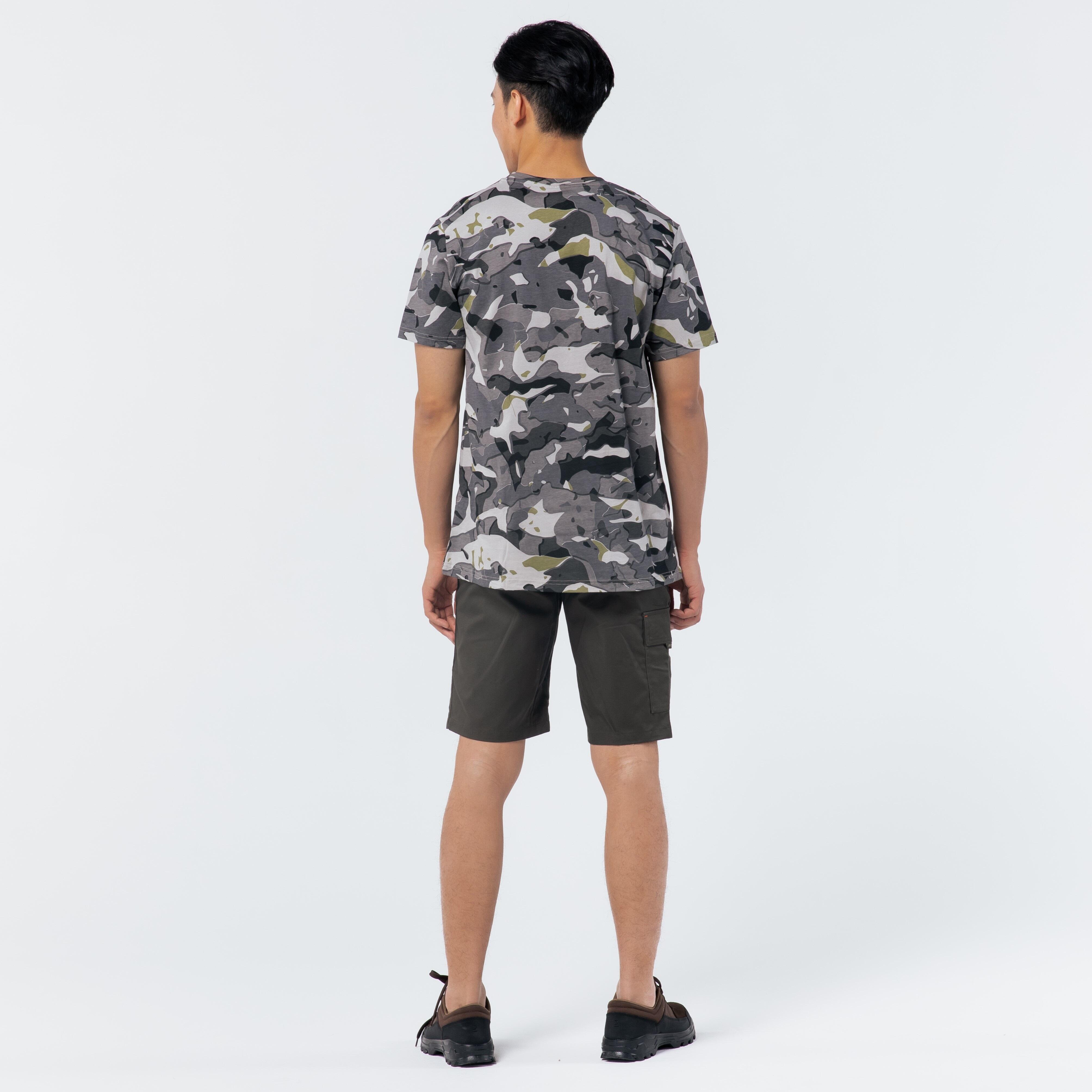 Men Cotton T-Shirt Army Military Camo Print SG-100 - Camo Grey