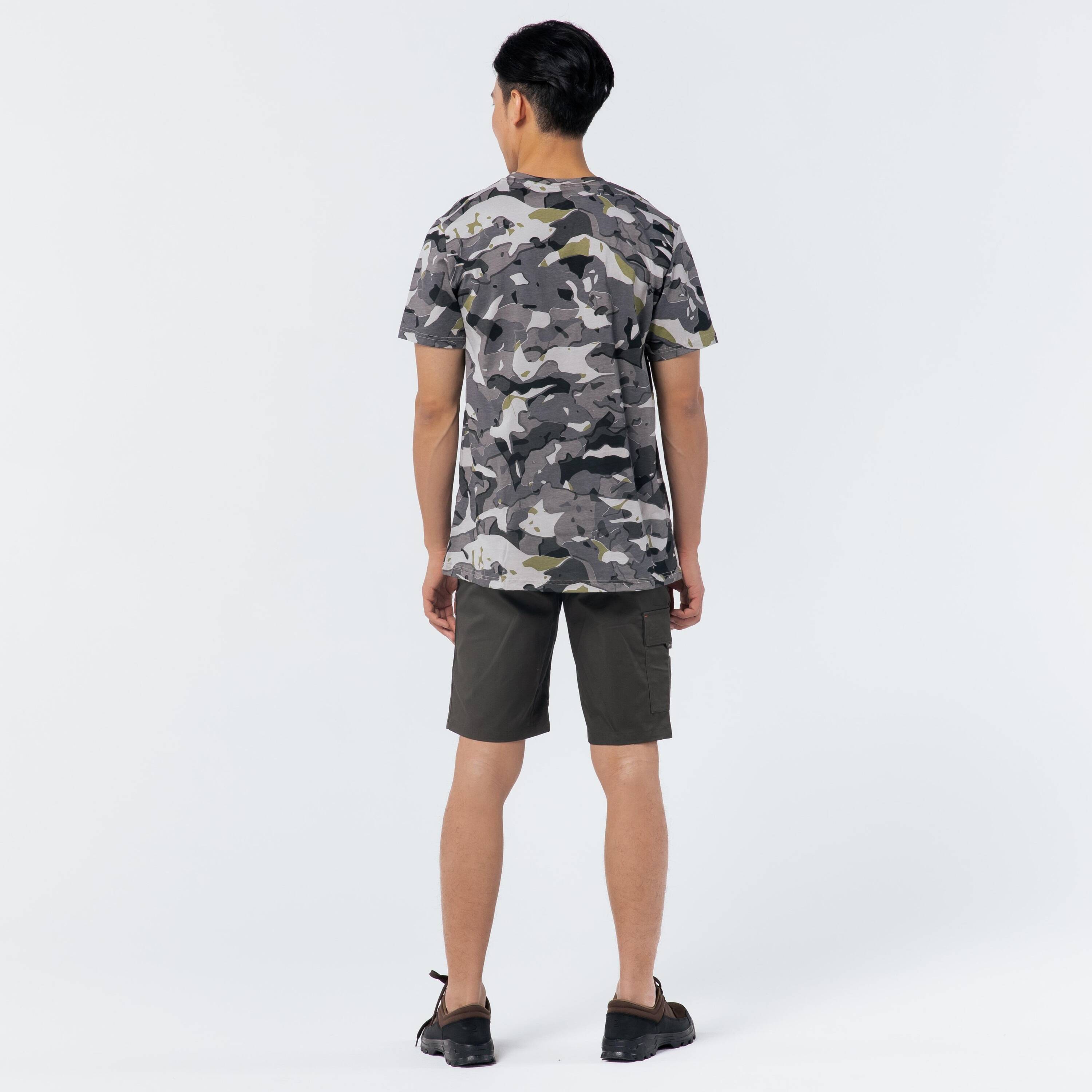 Men Cotton T-Shirt Army Military Camo Print SG-100 - Camo Grey -  4