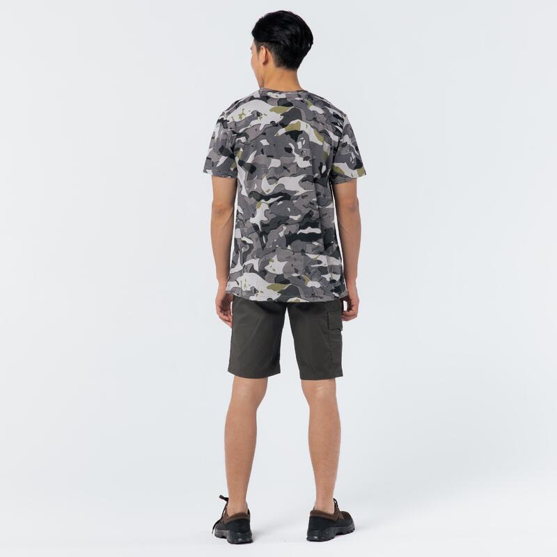 Jagd-T-Shirt Camouflage 100 V1 grau