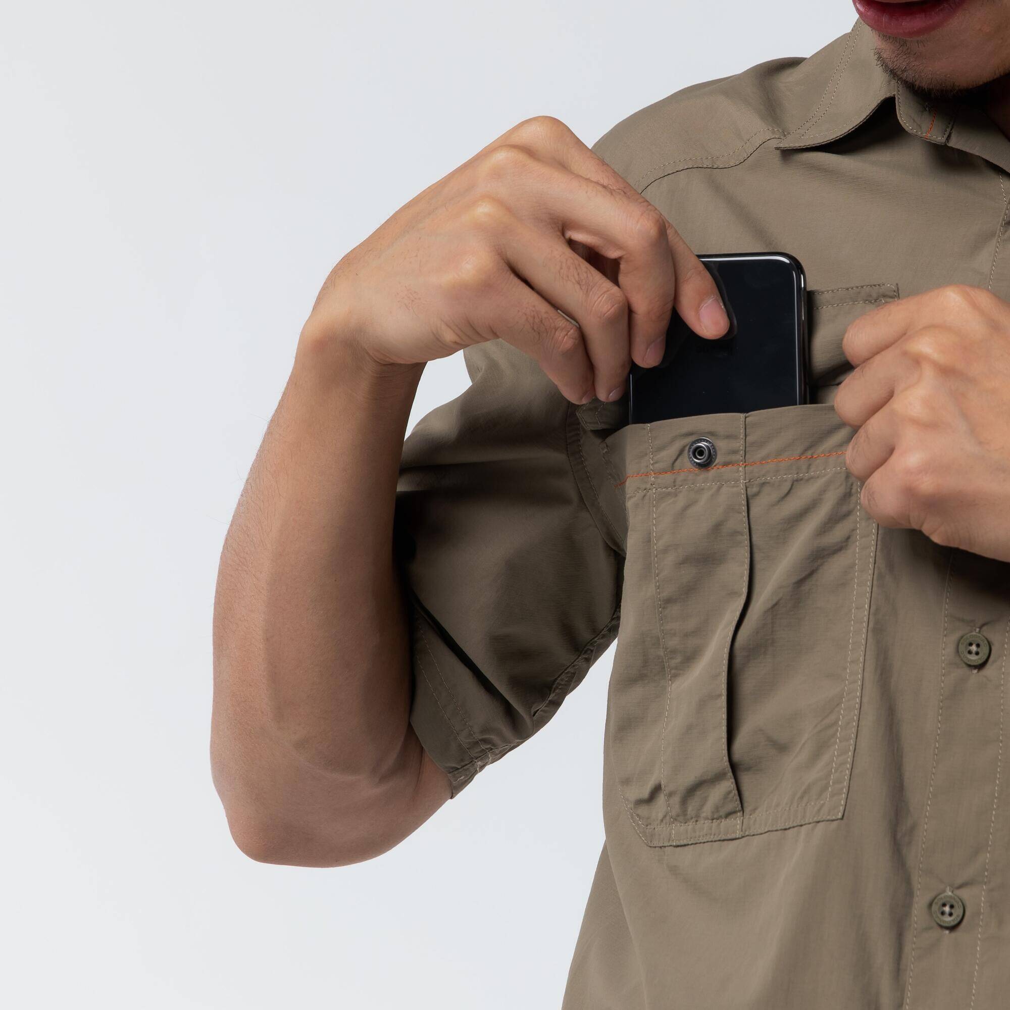Men Breathable Shirt SG-100 - Khaki -  2