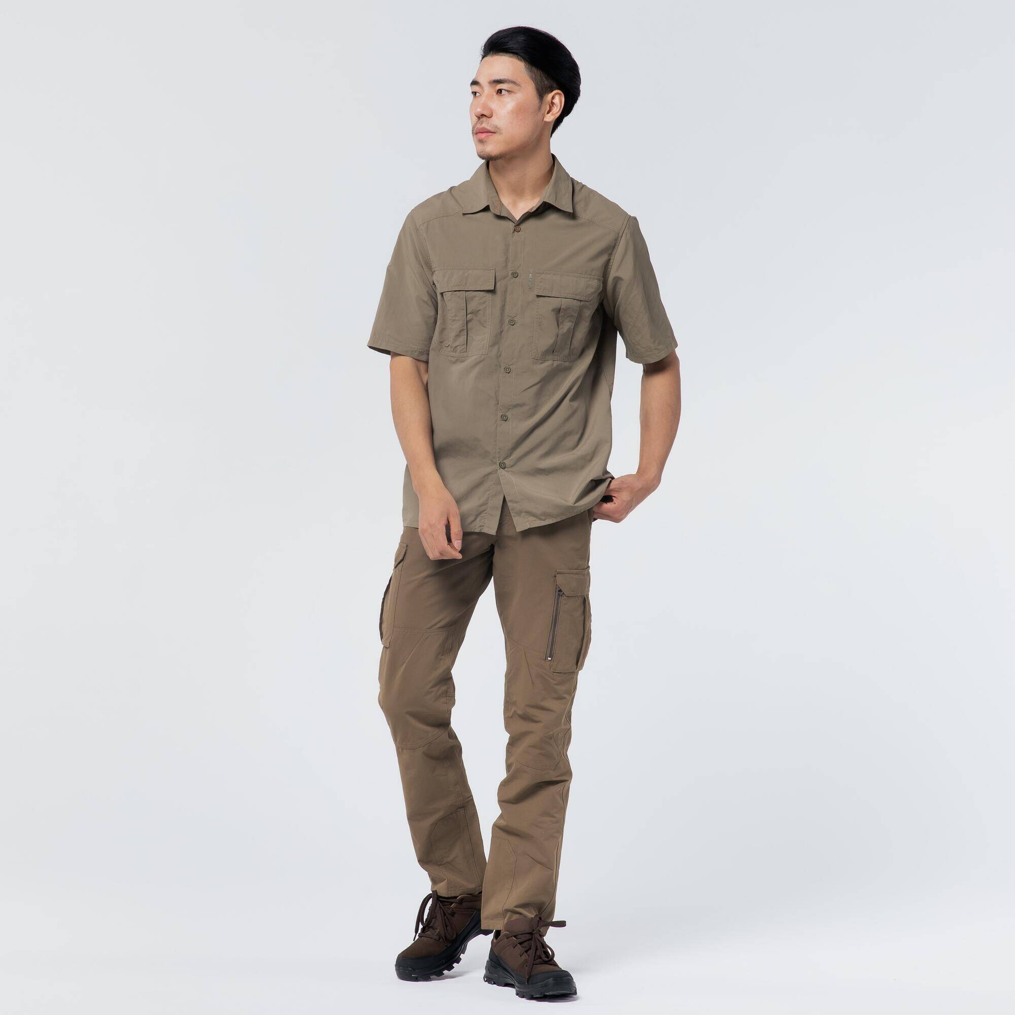 Men Breathable Shirt SG-100 - Khaki -  1