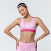 Women's Fitness Cardio Training Sports Bra 900 - Pink Print