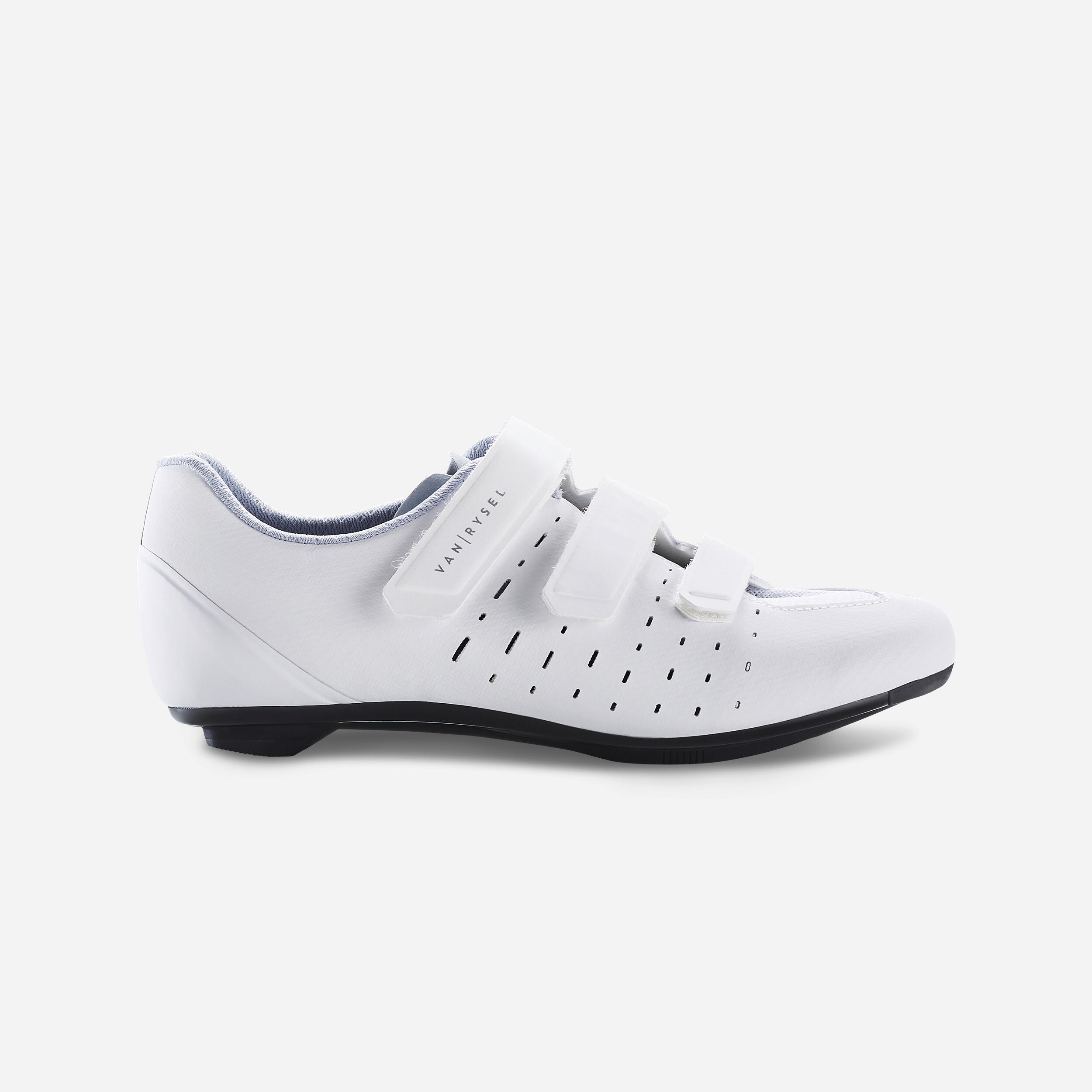 VAN RYSEL Wielrenschoenen ROAD 100 wit Decathlon