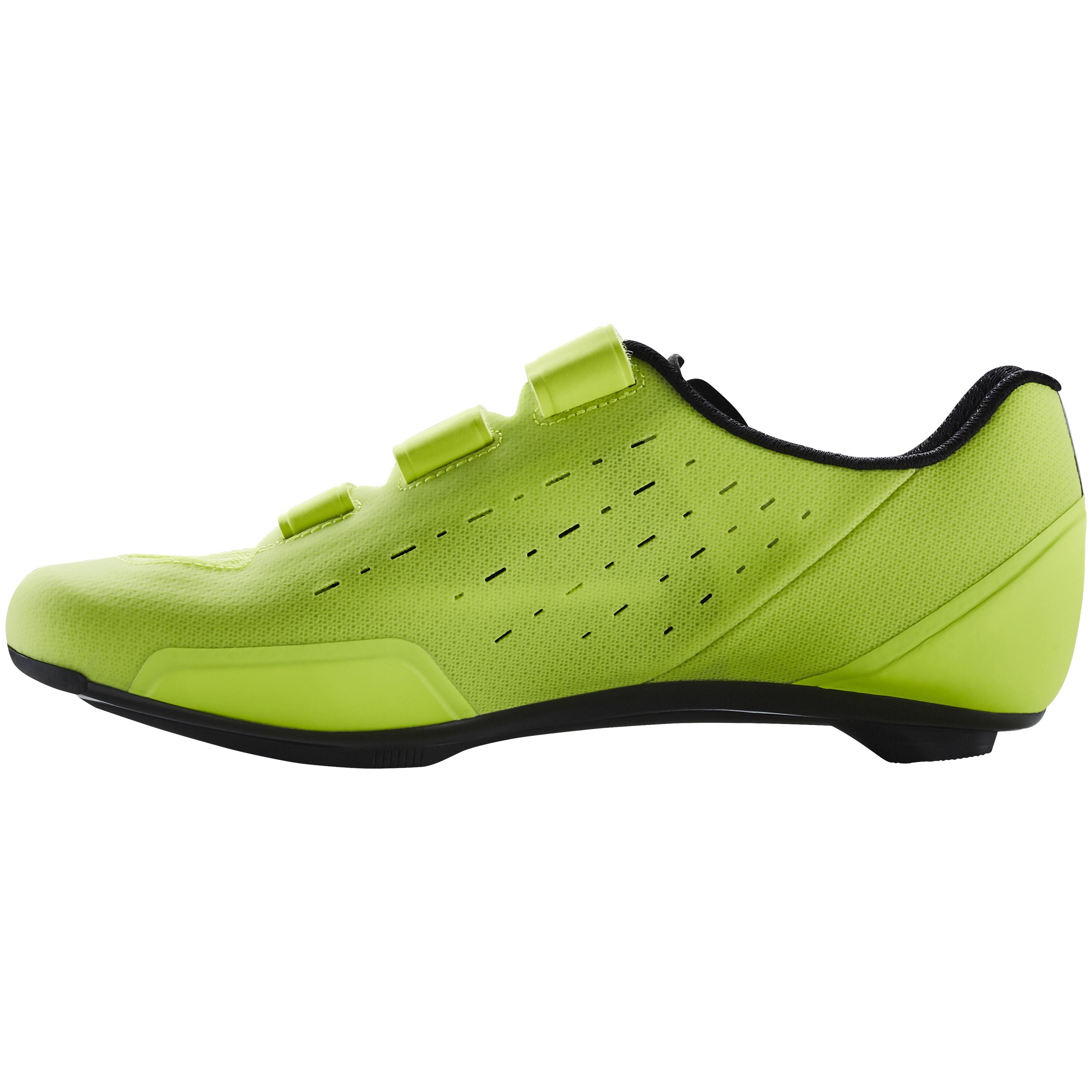 Road Cycling Shoes Road 100 - Yellow 3/9