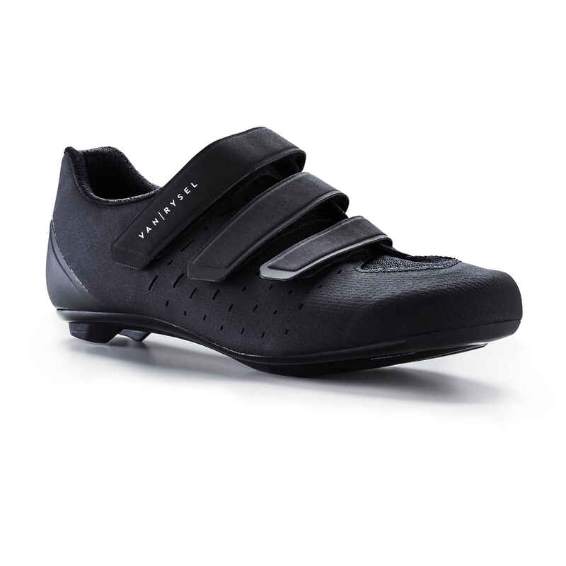 Road Cycling Shoes Road 100 Black Decathlon