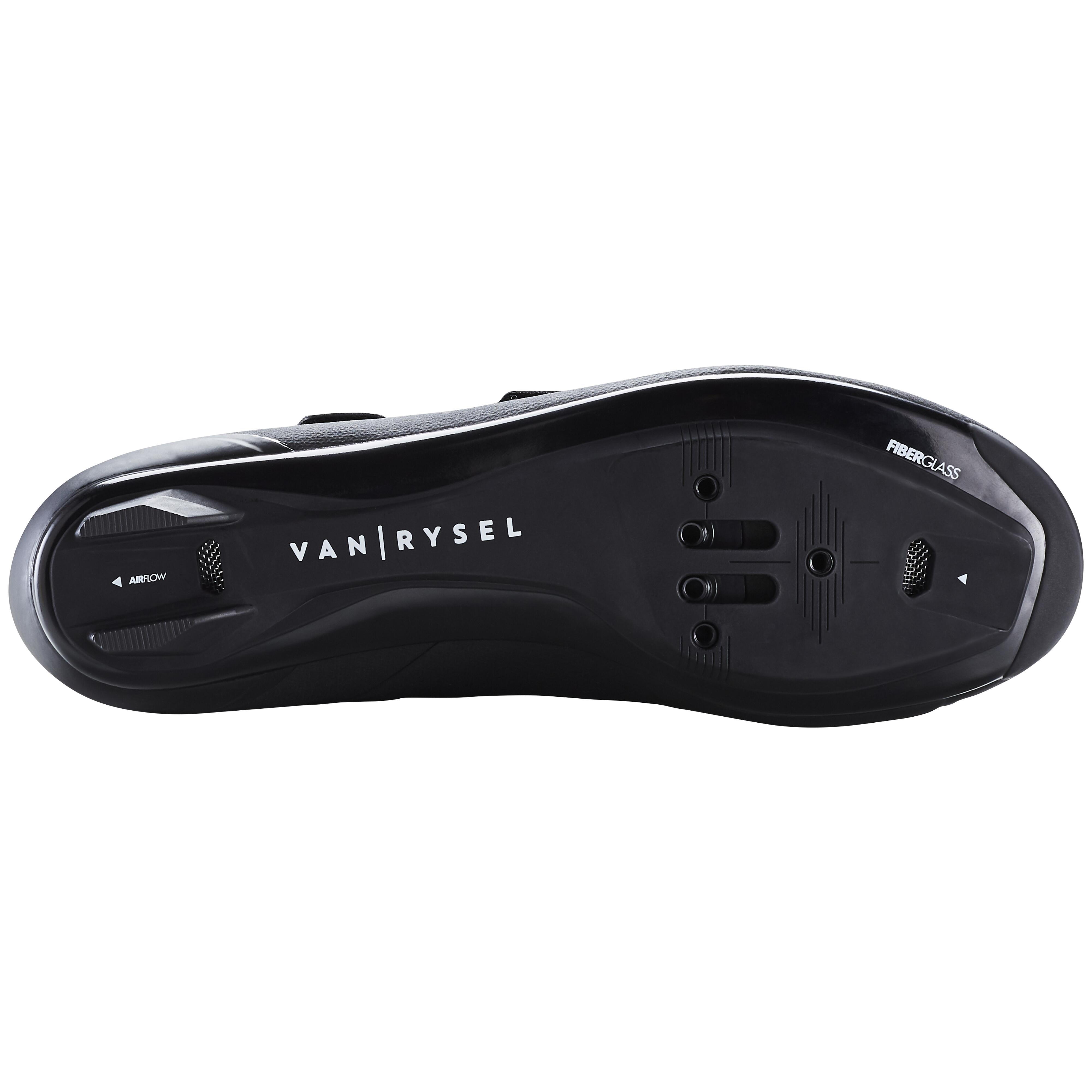 Road Biking Shoes - 100 Black - VAN RYSEL