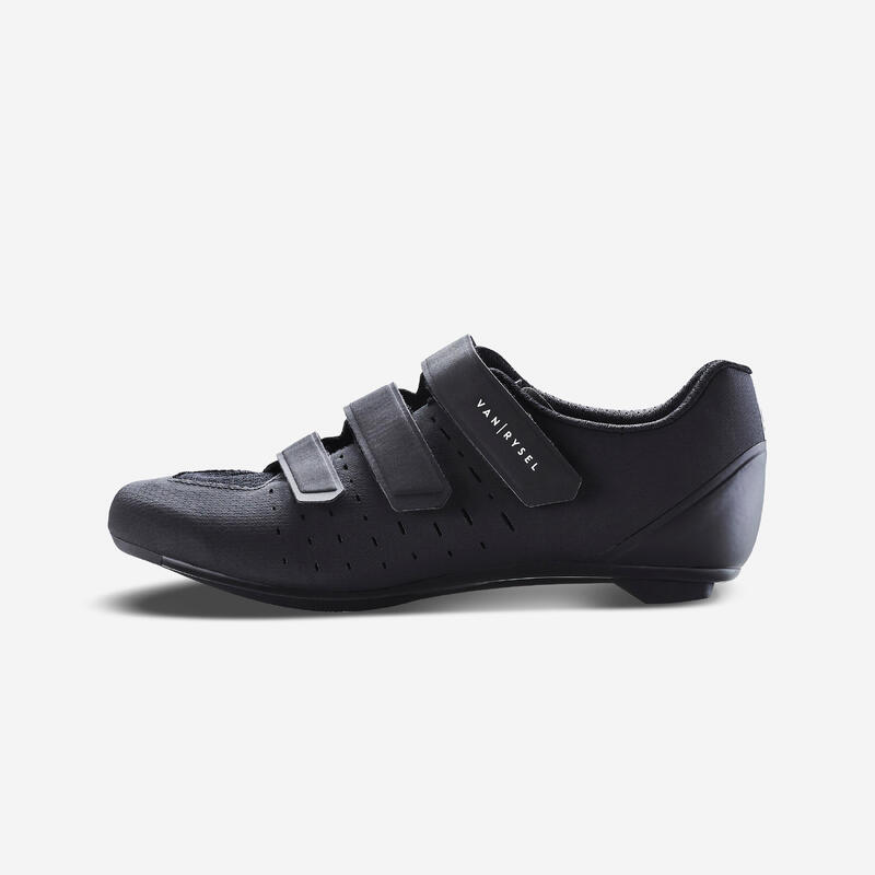 Scarpe ciclismo bici da corsa uomo Van Rysel ROAD 100 nere