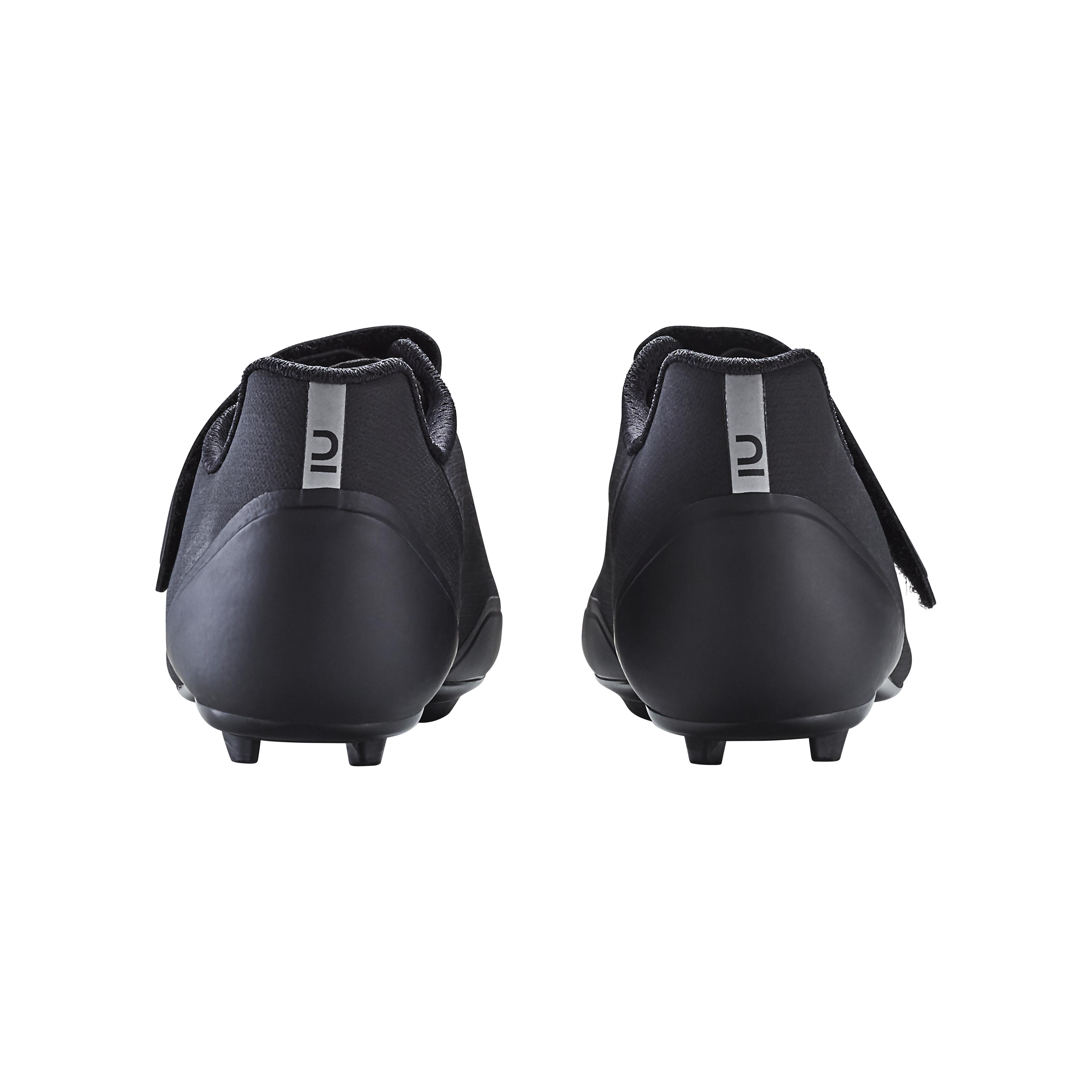 Road Biking Shoes - 100 Black - VAN RYSEL
