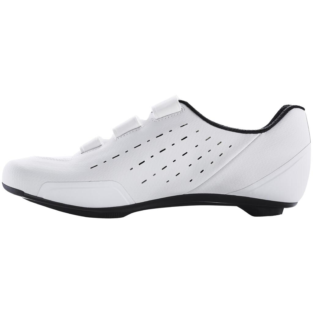 ZAPATILLAS CICLISMO RUTA VAN RYSEL ROAD100 BLANCA