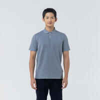 Men's golf short-sleeved polo shirt MW500 mottled grey