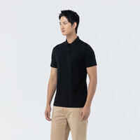 Men's golf short-sleeved polo shirt MW500 black