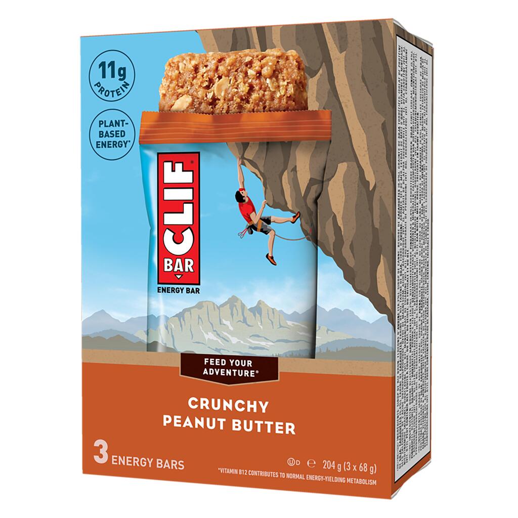 Energetická tyčinka Clif Bar Crunchy arašidové maslo 3 ks (68 g)
