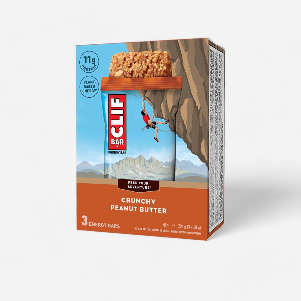 Energetická tyčinka Clif Bar Crunchy arašidové maslo 3 ks (68 g)