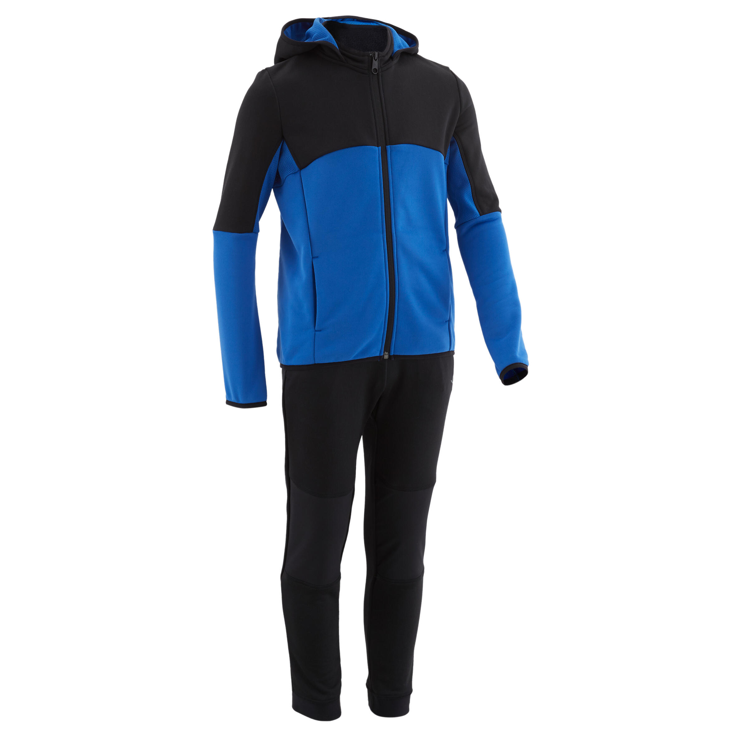 Kids’ Tracksuit - S 500 Blue/Black - DOMYOS
