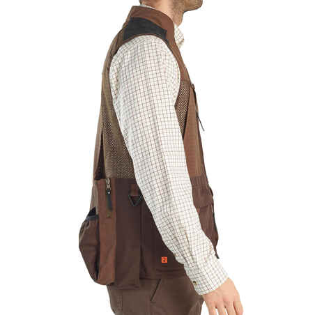 Men's Hunting Breathable Waistcoat - 520 brown V2