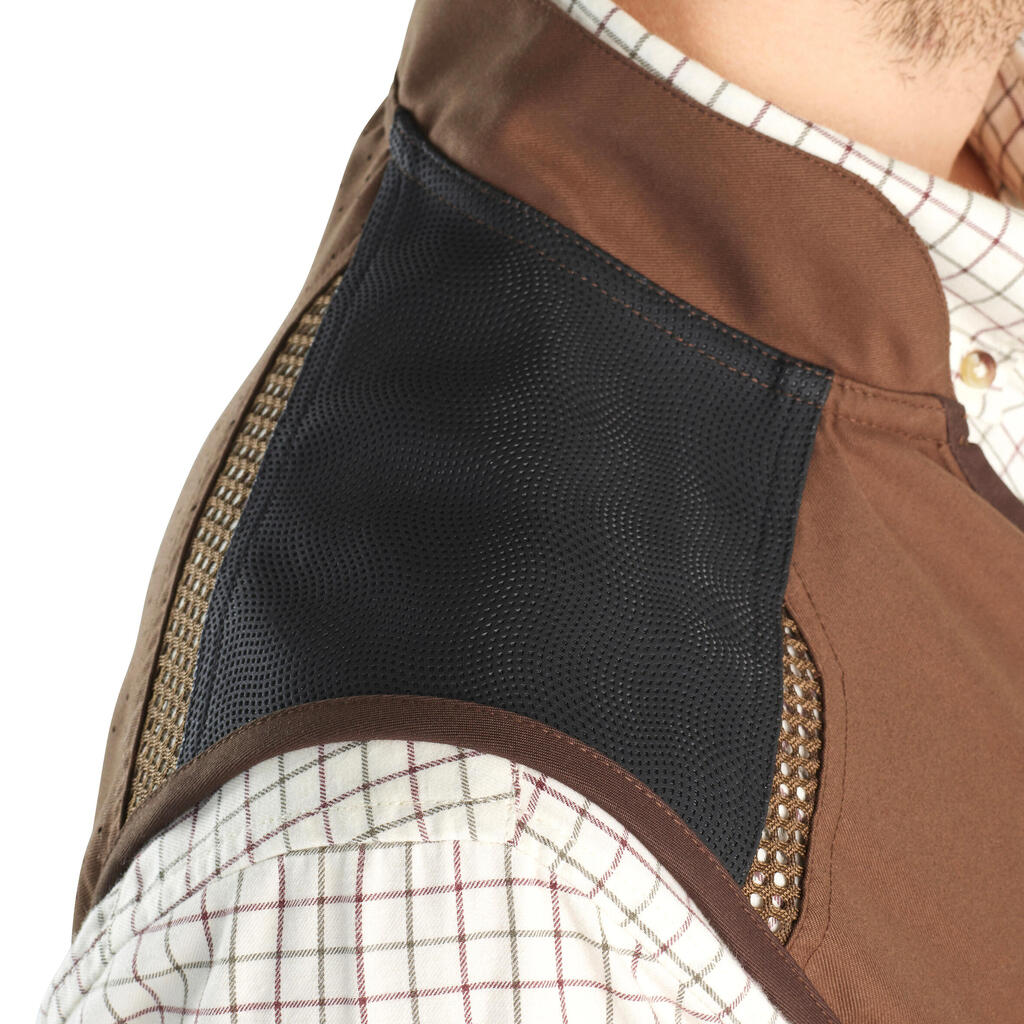 Men's Hunting Breathable Waistcoat - 520 brown V2