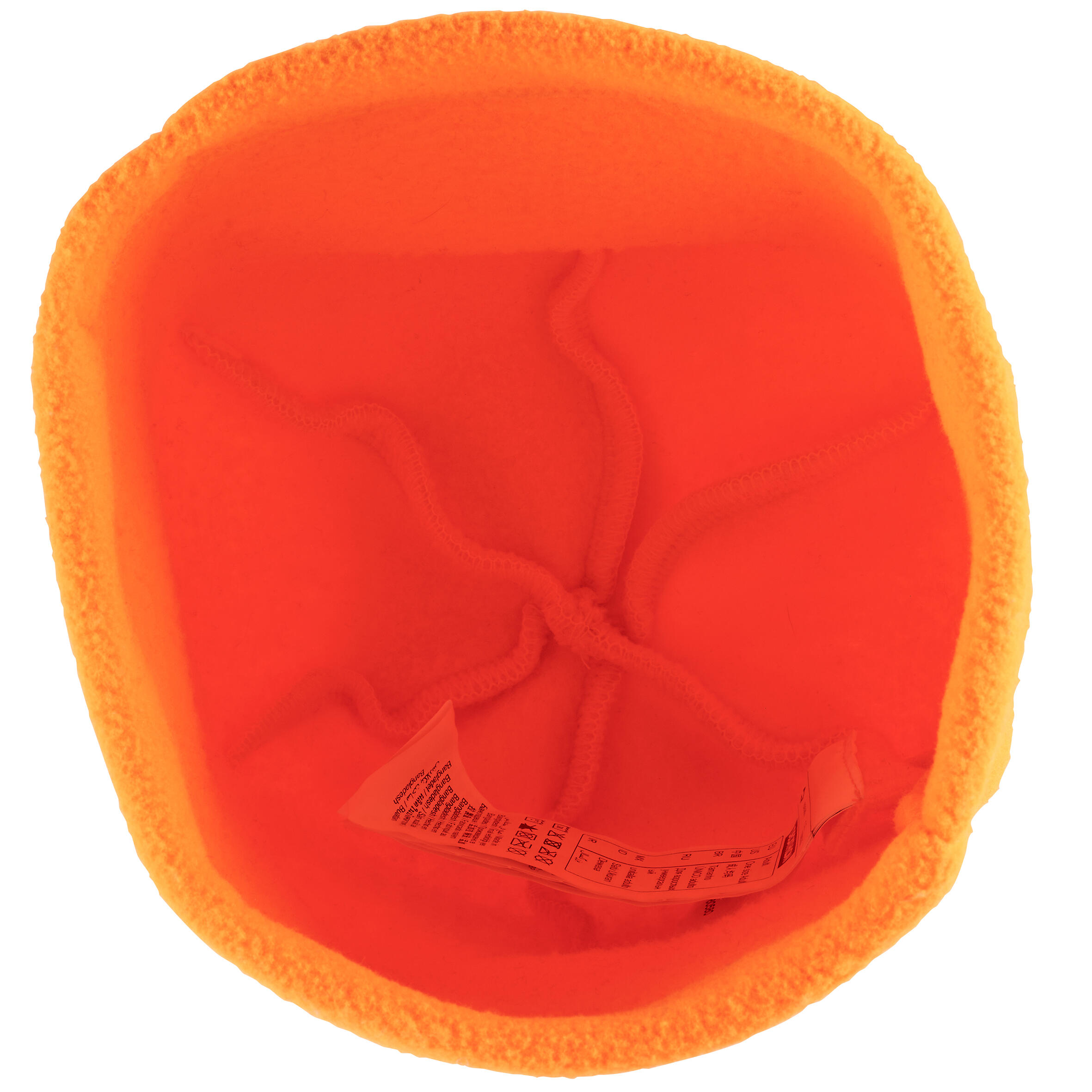 Fleece muts voor kinderen 100 oranje 7/7
