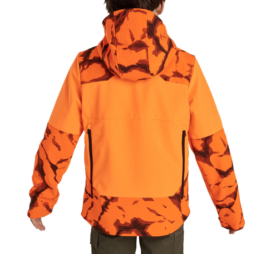 Junior Country Sport Softshell 500 Fluo