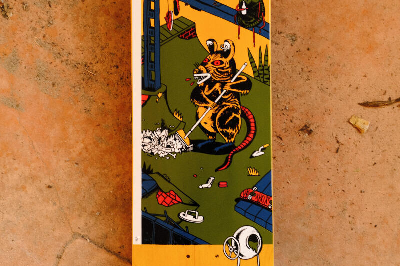 Deck deskorolki Oxelo DK120 "T. Knuts - Skateboarding Rules" 8"