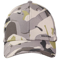 Casquette chasse 500 Résistante Camo Woodland Gris