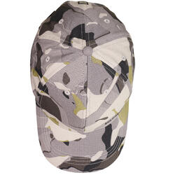 Casquette chasse 500 Résistante Camo Woodland Gris