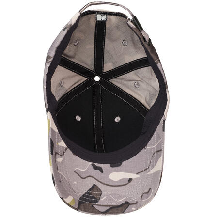 Casquette chasse 500 Résistante Camo Woodland Gris